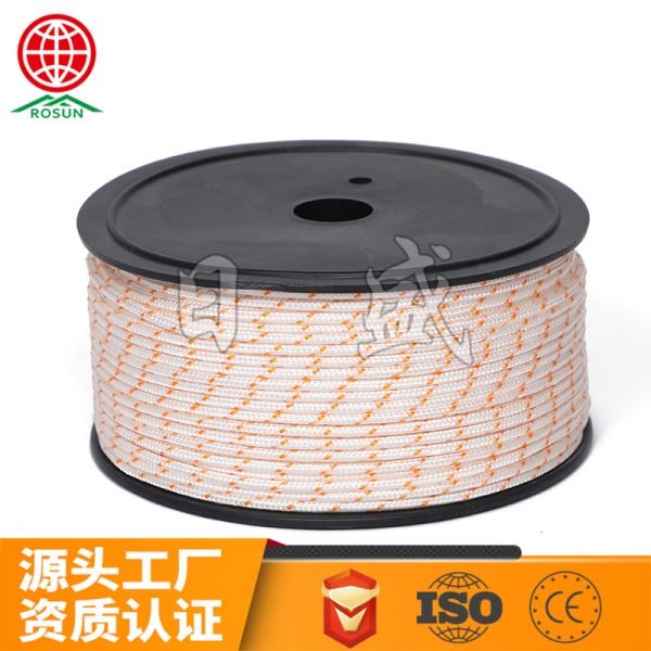 平顶山16股启动拉绳100米卷轴包装-白串橙色