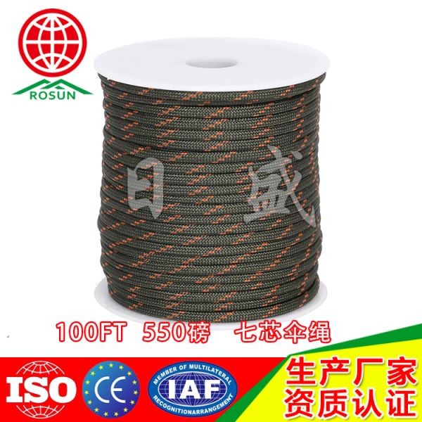 平顶山31M卷轴包装005系七芯伞绳军绿色迷彩0103