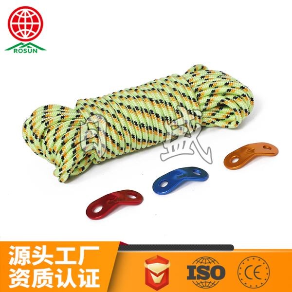 定安16股4色PP普通帐篷绳-绿色10米