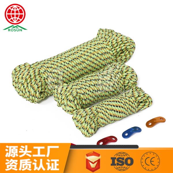 东湖16股4色PP普通帐篷绳-绿色3种长度